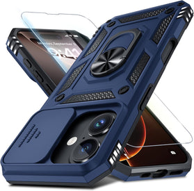 iPhone 16 Pro Max Slide Camera Ring Holder Kick stand case - Redpepper Cases
