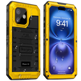 iPhone 16 Pro Max Waterproof Metal Heavy Duty Case - Redpepper Cases