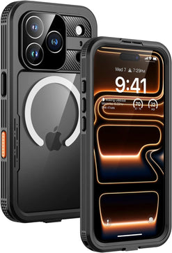 iPhone 17 Pro Max Waterproof Built in Screen Protector Heavy Duty Rugged Full Body Case - Redpepper Cases