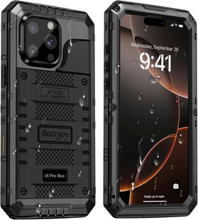 iPhone 16 Pro Max Waterproof Metal Heavy Duty Case - Redpepper Cases