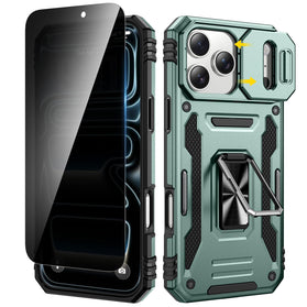 iPhone 17 Pro Max Slide Camera & Ring Kickstand Heavy Duty Case - Redpepper Cases