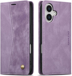 iPhone 17 PU Leather Kickstand Magnetic Book Cover - Redpepper Cases