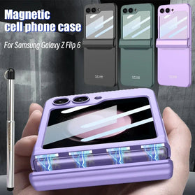 Galaxy Z Flip 6 Magnetic Phone Case with Stylus Pen Hinge - Redpepper Cases
