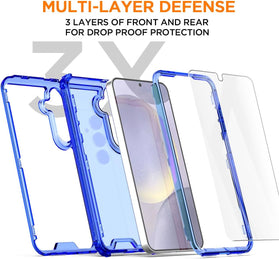 Samsung Galaxy S24 Plus/S25 Plus 3 - Layer Crystal Transparent Case - Redpepper Cases