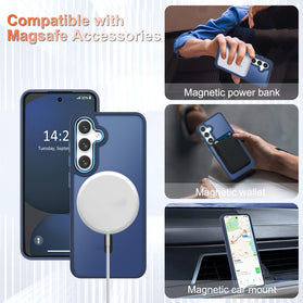 Samsung Galaxy S25 Matte Magnetic Screen Protector Shockproof Protective Cover - Redpepper Cases