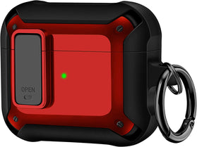 Airpod 3rd Generation Case Secure Lock Clip Case Apple AirPod 3 Case -Black - Redpepper Cases