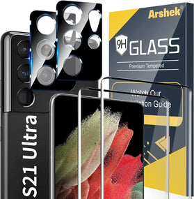 Arshek Glass Screen Protector Samsung Galaxy S22 5G, 9H Clear, Case - Redpepper Cases