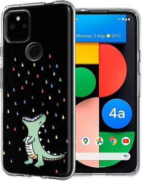 Compatible Google Pixel 4a 5G Clear Pattern Protective Back Cover - Redpepper Cases