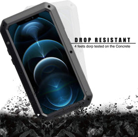 Compatible iPhone 12 Mini 5.4" Gorilla Glass Cover Case Black - Redpepper Cases