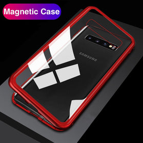 Full Body Magnetic Case For Samsung Galaxy S10 Plus 360 Bumper Back Cover Tempered Glass For Samsung S10 Plus S10e Cases Magnet - Redpepper Cases