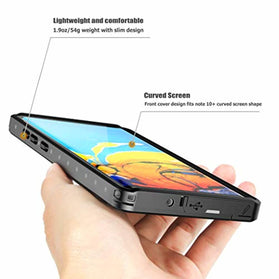 SPIDERCASE Galaxy Note 10+ Plus Waterproof Case, Built-in Screen Protector Fingerprint Unlock with Film, Shockproof Full Body Cover IP68 Waterproof Case for Samsung Galaxy Note 10+ Plus/Pro/5G 2019 - Redpepper Cases