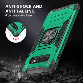 Galaxy S10 Plus Case 3D Curved Screen Protector,YmhxcY Armor Grade Case - Dark Green - Redpepper Cases