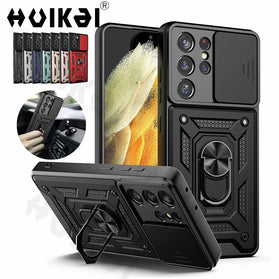 Galaxy S21 Ultra Military Grade Ring Kickstand Case