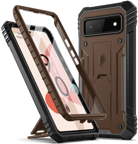 Google Pixel 6 Full Body Rugged Shockproof Kickstand Case - Redpepper Cases