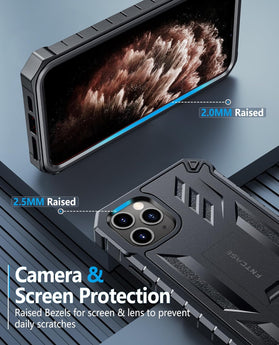 iPhone 11 Pro - Max Case Rugged Shockproof Protective Case Proof Protection Black - Redpepper Cases