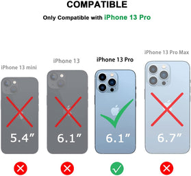 iPhone 13 Pro Wood Grain Carbon Fiber Texture Design Leather Hybrid Case. - Redpepper Cases