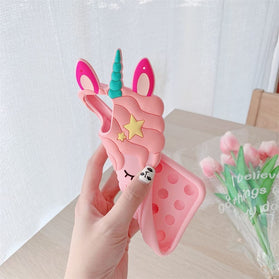 iPhone 14 Pro Fidget Bubble Bumper Soft Silicone Stress Reliever Pop Fun Case - Redpepper Cases