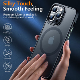 iPhone 14 Pro Max Case, 3 Pack Tempered Glass Screen Protector Matte Case Black - Redpepper Cases