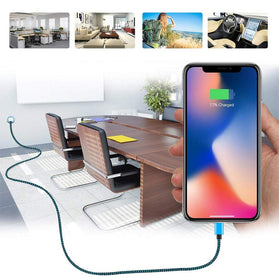 iPhone Charger Cable Aioneus iPhone Charging Cord 6ft 3Pack Colorful - Redpepper Cases