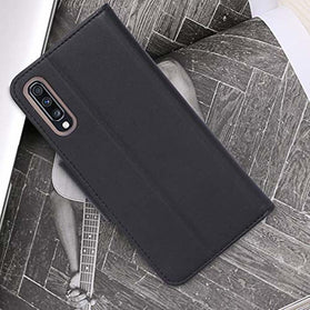 ProCase Galaxy A70 Wallet Case 2019, Flip Fold Kickstand Case with Card Holders Mirror Wristlet, Folding Stand Protective Book Case Cover for Galaxy A70 2019 Release -Black - Redpepper Cases
