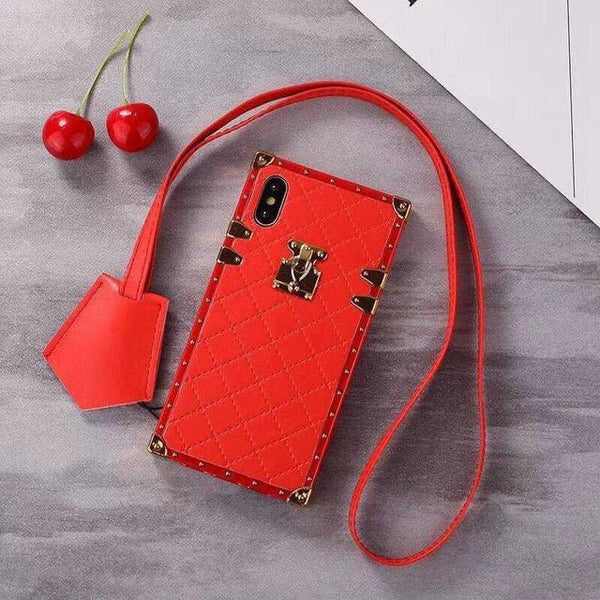 red-with-strap