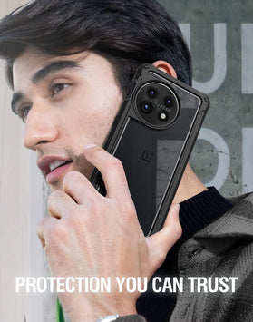 OnePlus 11 5G 6.7" Full - Body Hybrid Shockproof Bumper Cover Black Clear - Redpepper Cases