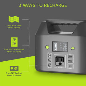 Portable Power Station 155Wh, EnginStar 110V 150W Power Bank Battery LED Light - Redpepper Cases