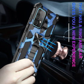 Rugged Armor Camouflage Bracket Phone Case For Samsung Galaxy S21 S20 FE Note 20 Plus Ultra Shockproof Holder PC Protector Cover - Redpepper Cases