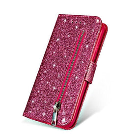 Samsung Galaxy S10 Plus Wallet Glitter Case | Galaxy S9 Plus Wallet Glitter Cases - Redpepper Cases